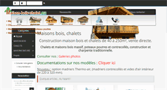 Desktop Screenshot of maison-bois-chalet.eu