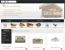 Tablet Screenshot of maison-bois-chalet.eu